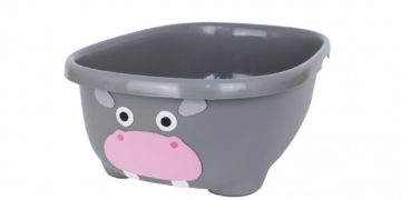 Prince Lionheart Tubimal állatos fürdőkád fürdetéskönnyítő hálóval - szürke viziló